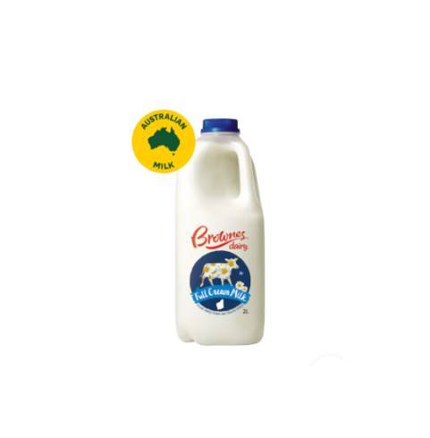 Brownes Milk Full Cream 2L