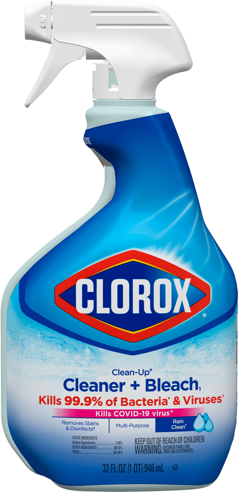Clorox All Purpose Cleaner Rain Clean With Bleach Spray (32 fl oz)