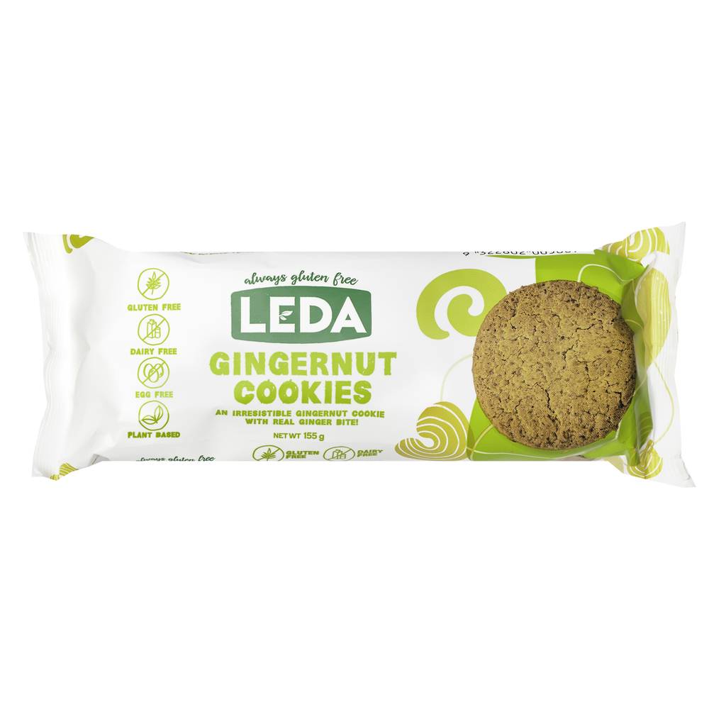 Leda Nutrition Gingernut Gluten Free Cookies 155g