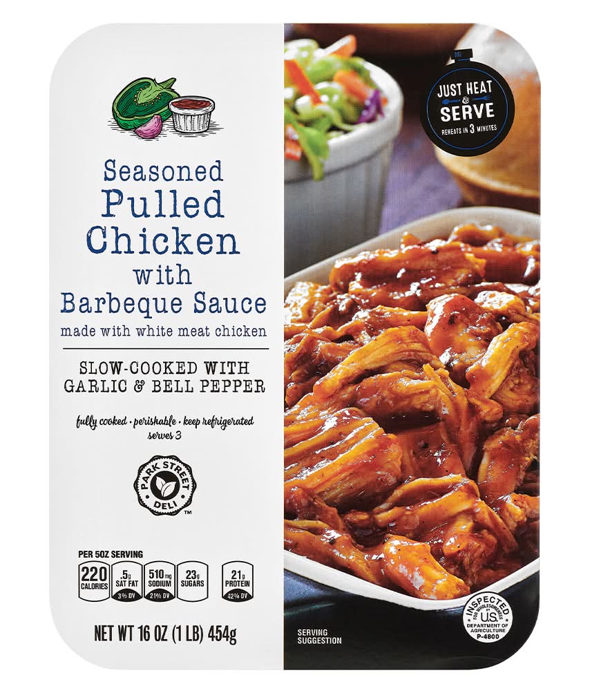 Park Street Deli Seasoned Pulled Chicken With Barbeque Sauce (16 oz)