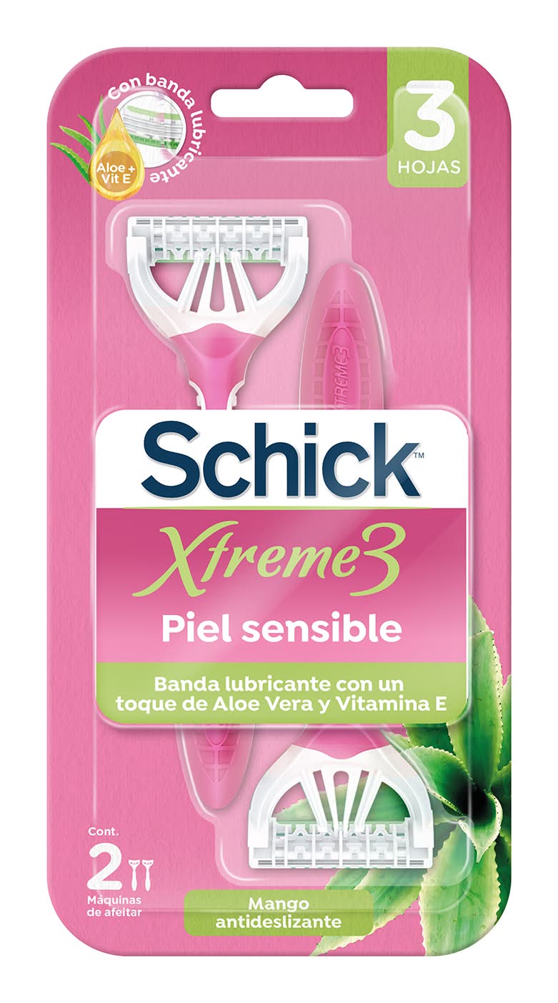 Schick · Máquinas de afeitar xtreme3 sensitive (2 un)