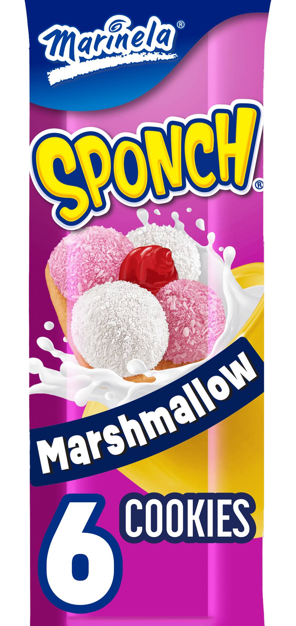 Marinela Cookies, Marshmallow-Coconut-Strawberry (3.2 oz)