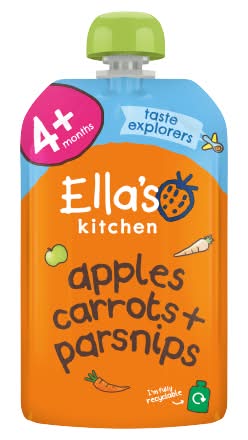 Ella's Kitchen Organic Apples, Carrots + Parsnips Baby Food Pouch 4+ Months (120g)
