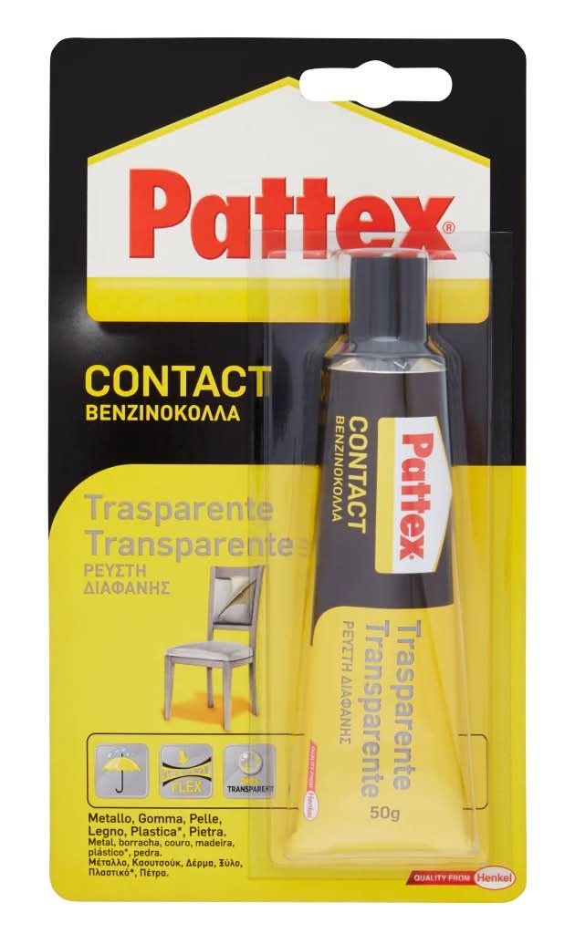Pattex  - Cola de Contacto Transparente, embalagem de 50 g