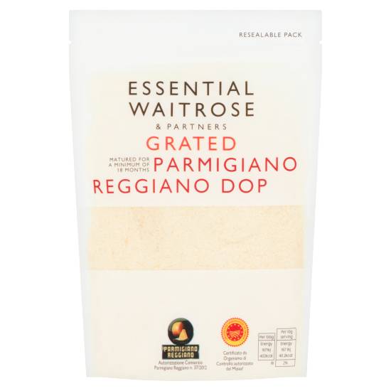 Waitrose Essential Grated Parmigiano Reggiano Dop