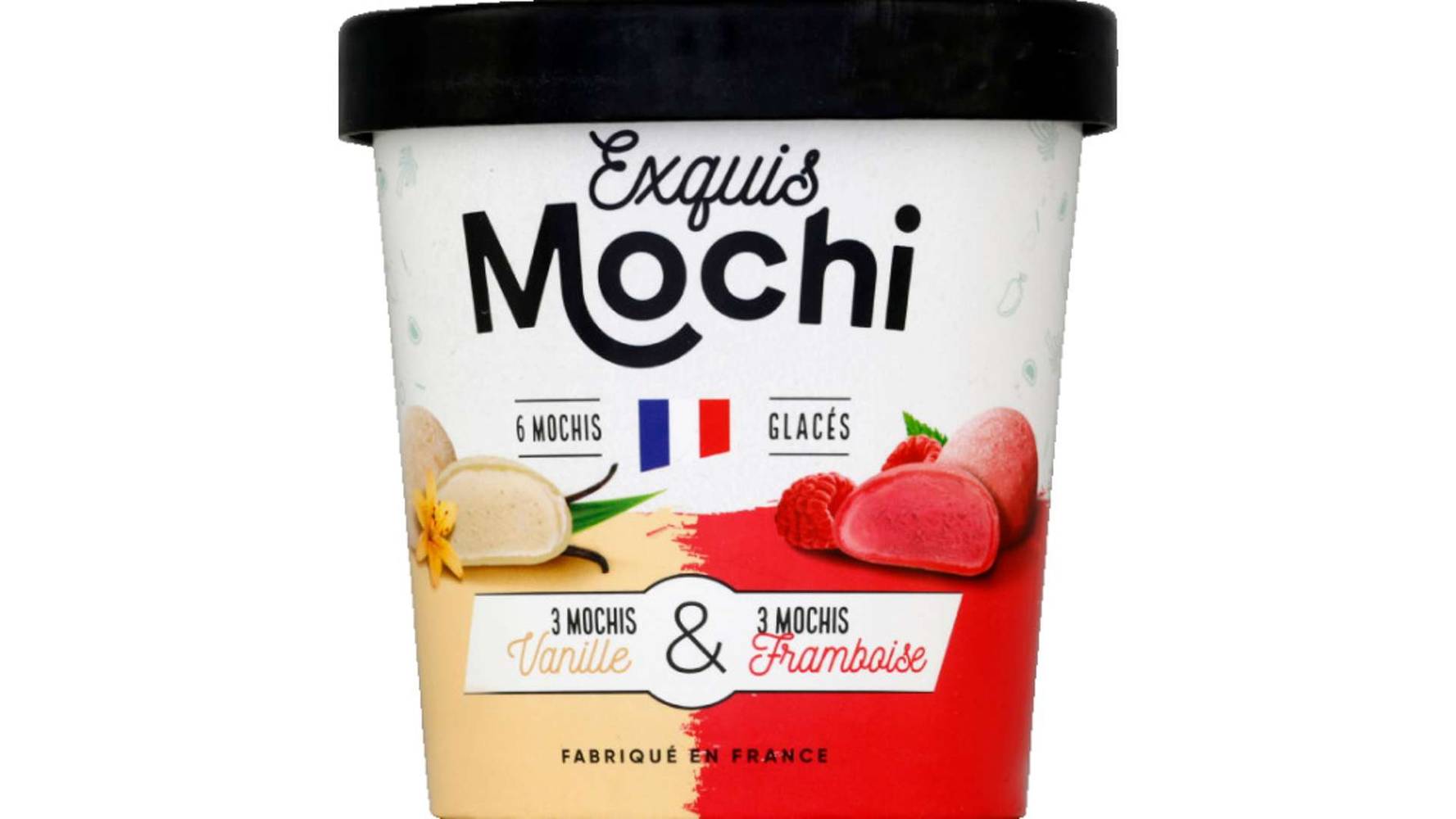 Exquis Mochi - Glacés (vanille - framboise)