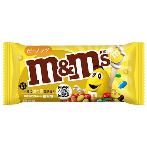 M&M's花生巧克力-40g <37g克 x 1 x 1Pack包> @14#0040200001131