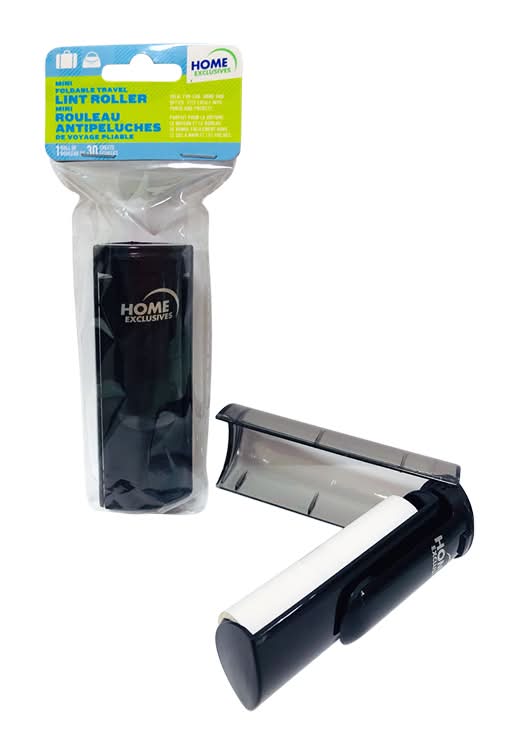 Homes exclusive mini rouleau anti peluches de voyage pliable