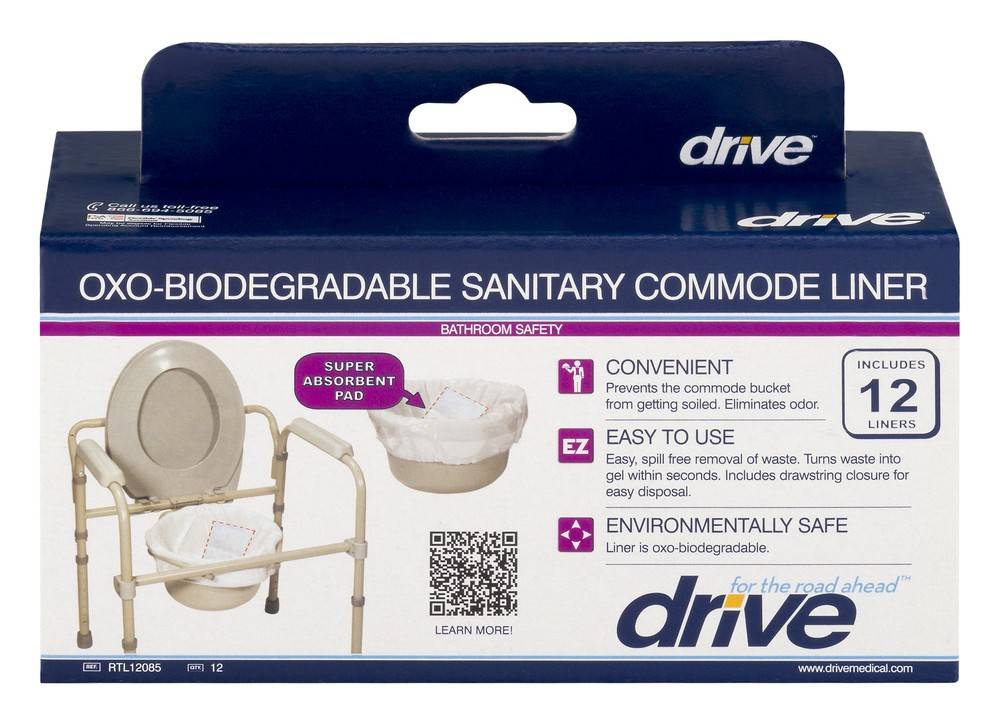 Drive Oxo Biodegradable Sanitary Commode Liner