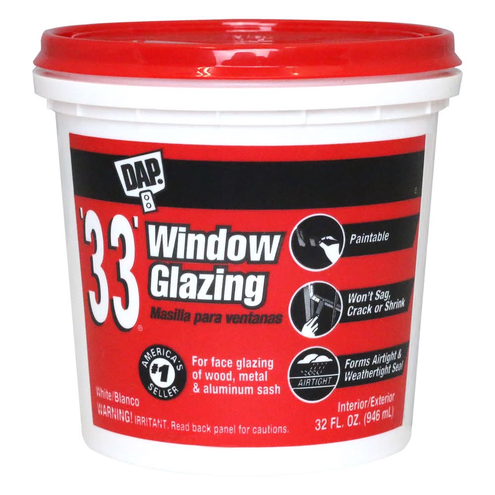 Dap White Glazing Compound 1 Qt