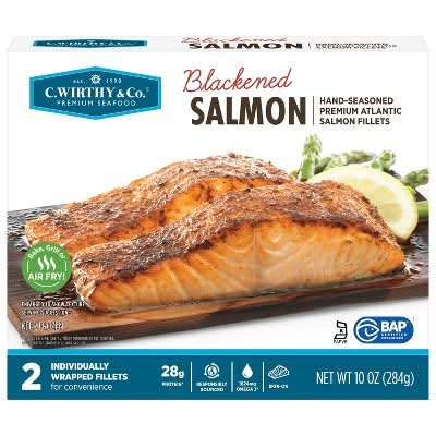 C.Wirthy & Co. Frozen Blackened Salmon Fillets (10 oz, 2 ct)