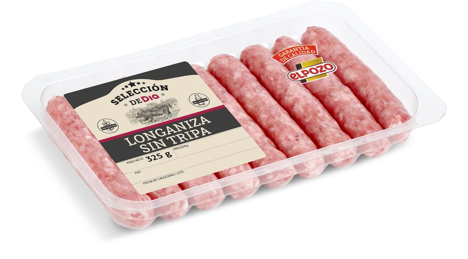 Longaniza Sin Tripa Selección De Dia Bandeja 325 G
