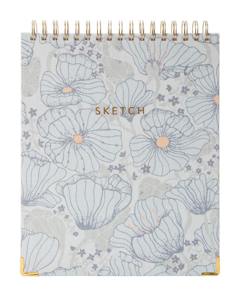 Linen Printed Cover Sketchbook Blue