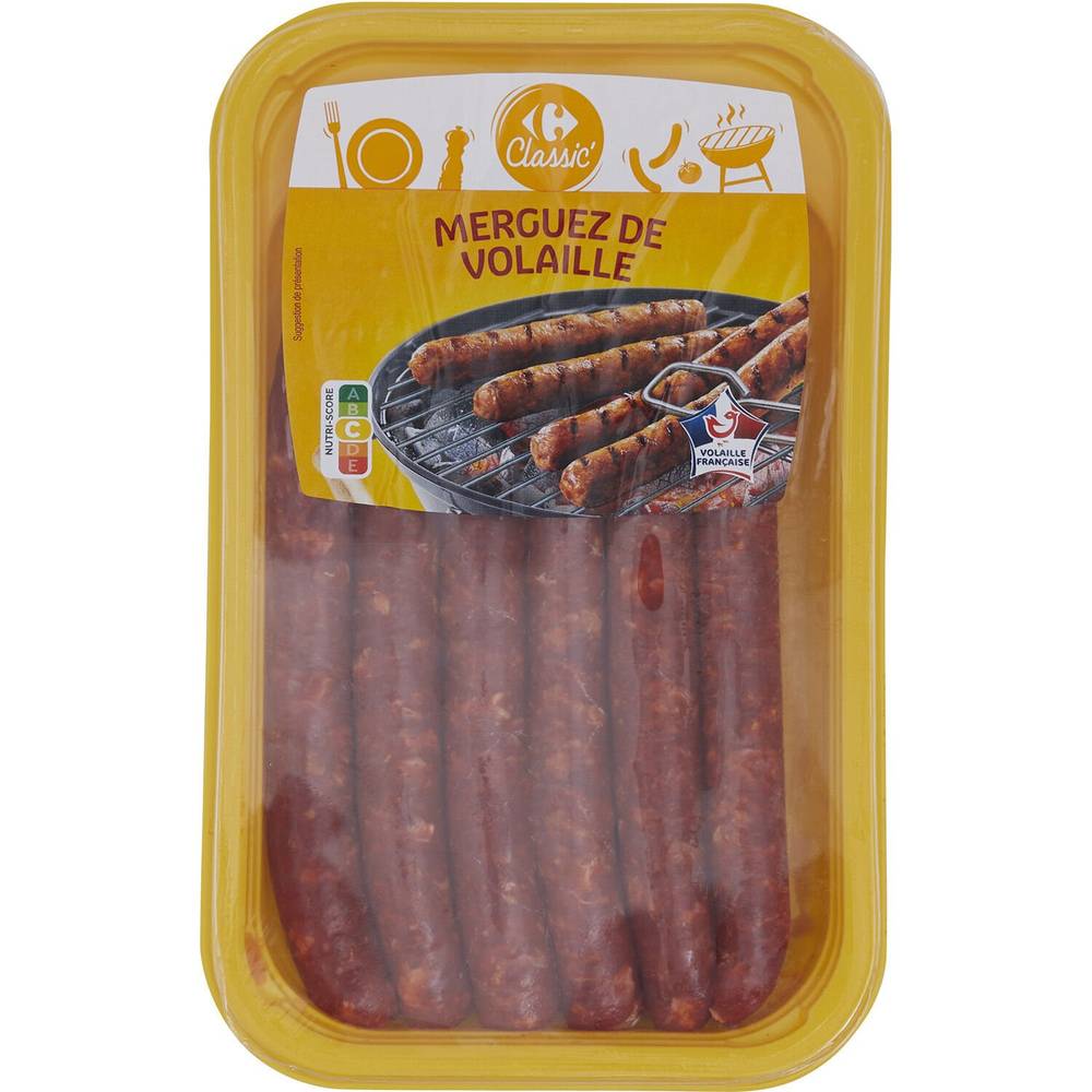 Carrefour Classic' - Merguez de volaille