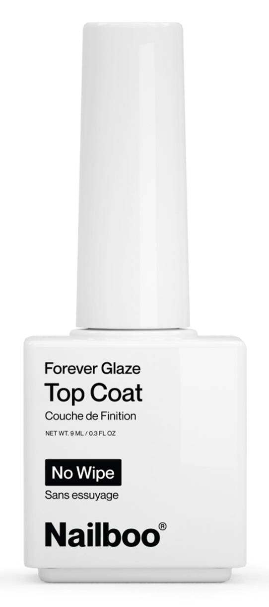 Nailboo No Wipe Forever Glaze Gel Nail Polish, Top Coat (0.3 fl oz)