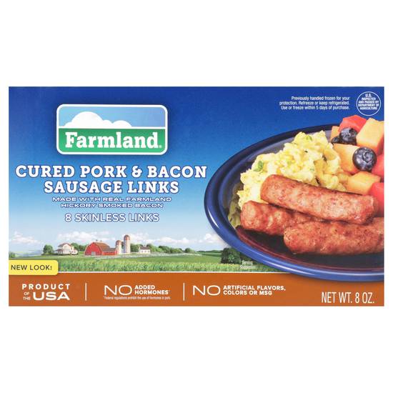 Farmland Cured Pork & Bacon Sausage Links (8 ct)