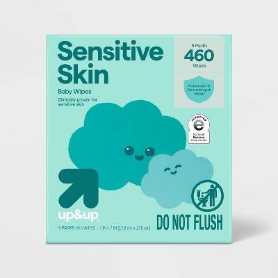 up&up Sensitive Skin Baby Wipes (460 ct)