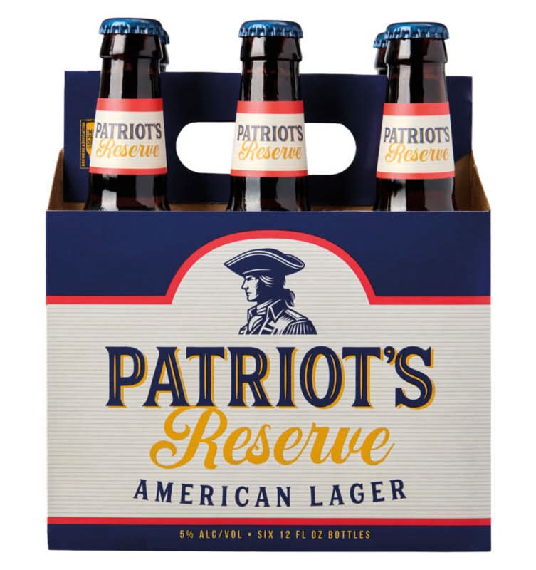 Patriot's Reserve American Lager Beer (6 x 12 fl oz)