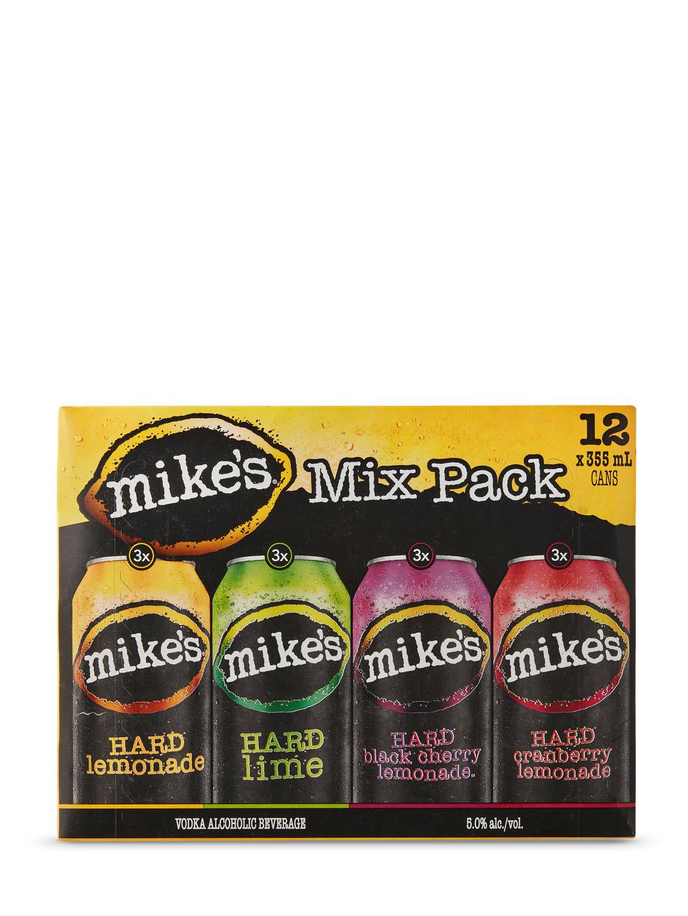Mike's Core Mixer pack, Assorted (12 x 355 ml)