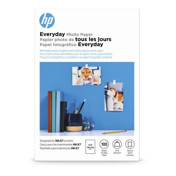 Hp Everyday Photo Paper For Inkjet Printers Glossy