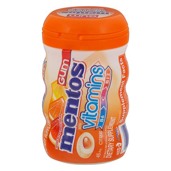 Mentos Sugar Free Gum With Vitamins