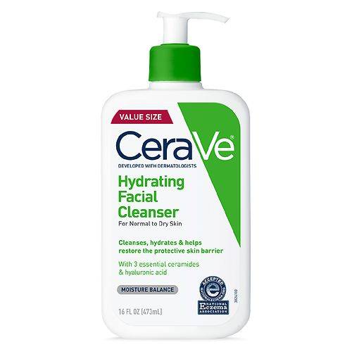 CeraVe Hydrating Facial Cleanser Fragrance Free with Hyaluronic Acid - 16.0 fl oz
