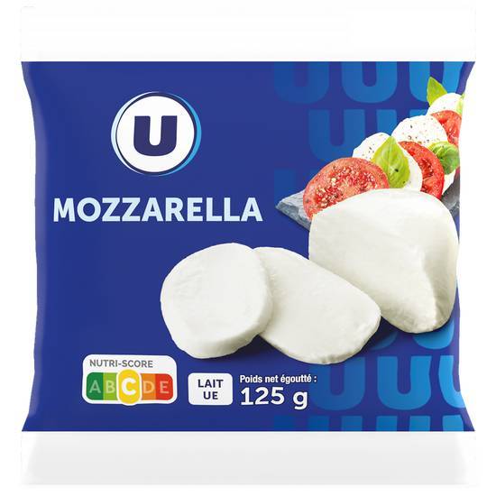 Les Produits U - Mozzarella au lait pasteurisé