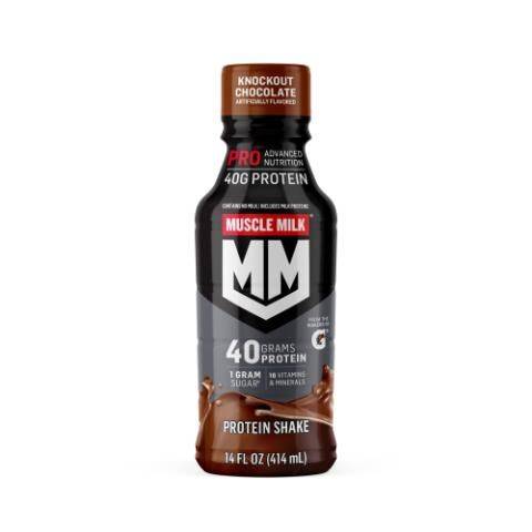 Muscle Milk Pro Series Protein Shake, Knockout Chocolate 14oz