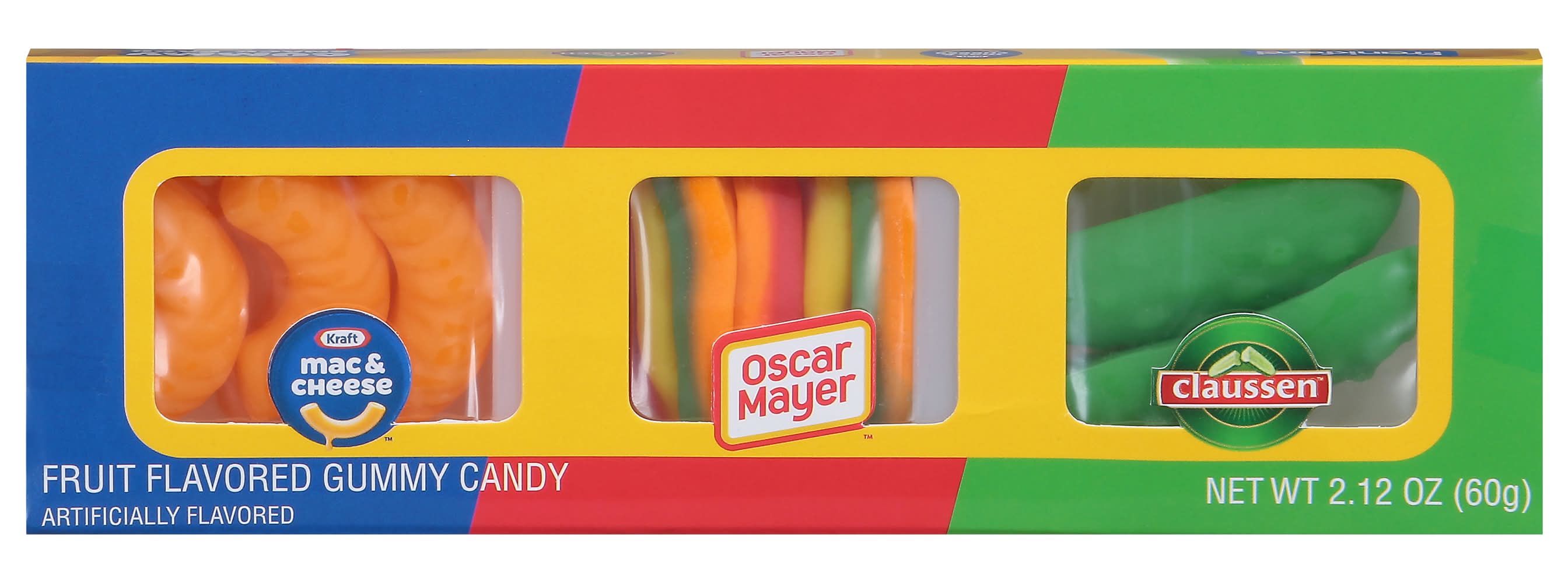 Frankford Kraft Snack pack Gummy Candy, Assorted (2.12 oz)