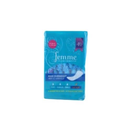 Femme Maxi Overnight Plus Pads (4 oz)