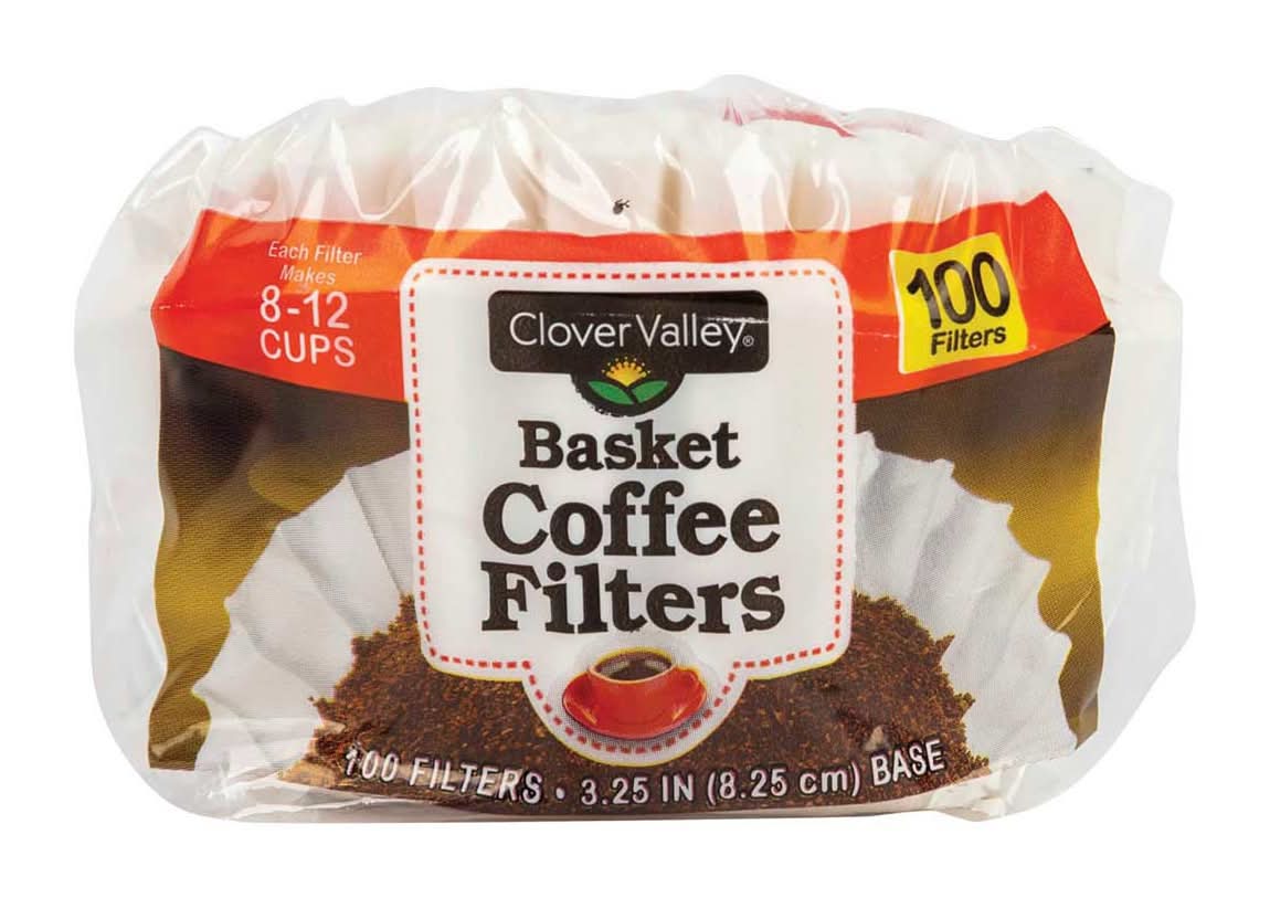 Clover Valley Basket Coffee Filters 150 Count