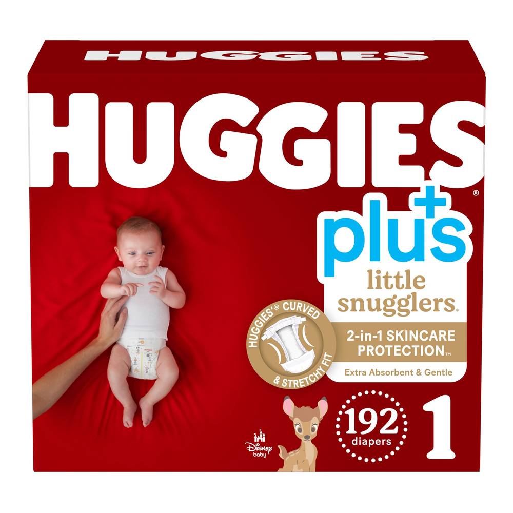Huggies Little Snugglers Plus Diapers Size 1; 192-count