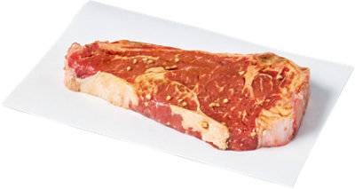 Usda Choice Beef Ny Steak Bone In Black Garlic Marinade Up To 10% Solution