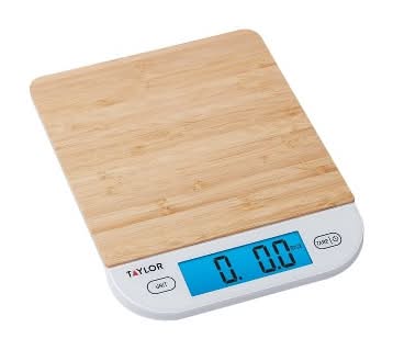 Taylor Bamboo Digital Kitchen 15lb Food Scale