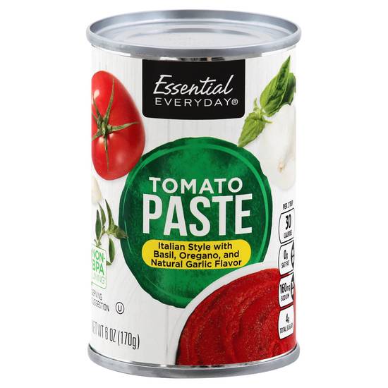 Essential Everyday Italian Style With Basil Oregano and Natural Garlic Flavor Tomato Paste
