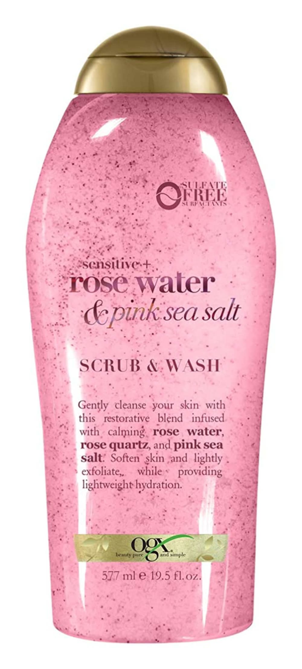 OGX Rose Water & Pink Sea Salt Scrub & Body Wash (19.5 fl oz)