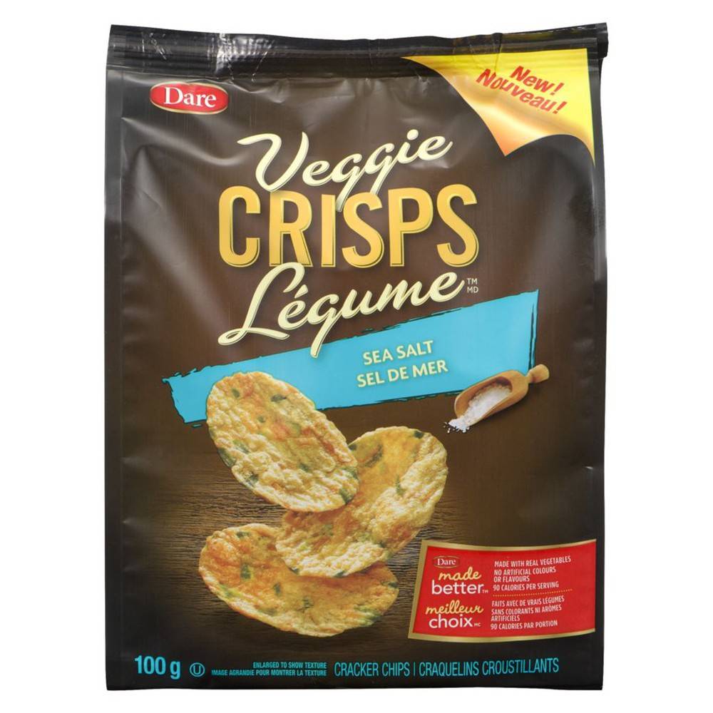 Dare légume sel de mer (100 g) - veggie crisps, sea salt (100 g)