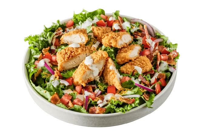 CRISPY CHICKEN BACON RANCH SALAD