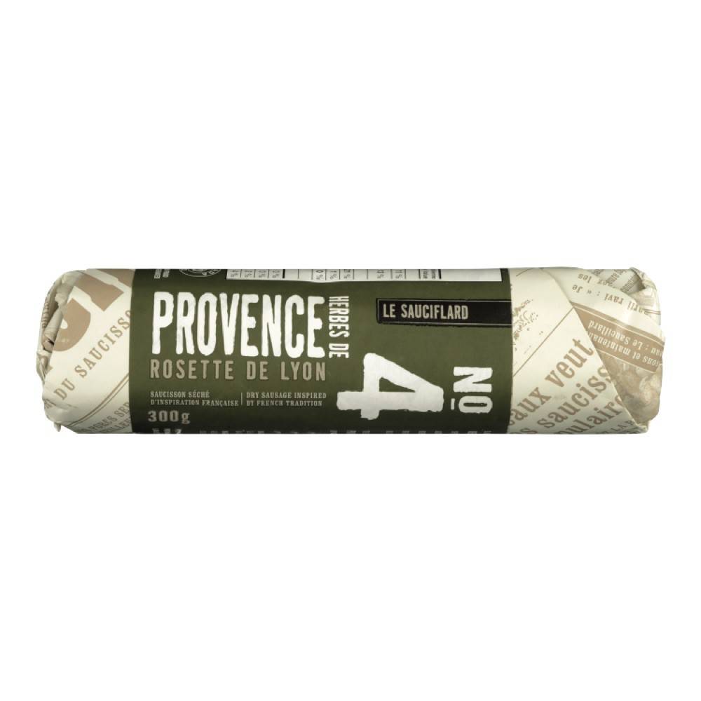 Le sauciflard rosette de lyon aux herbes de provence (300 g) - herbs de provence no 4 rosette de lyon (300 g)