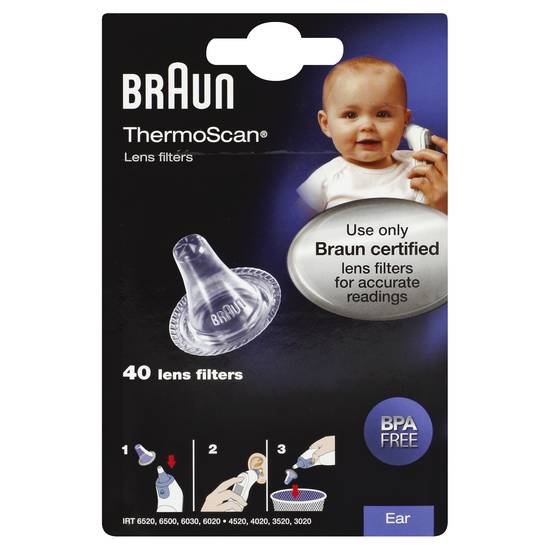 Braun Thermoscan Ear Lens Filters (40 filters)
