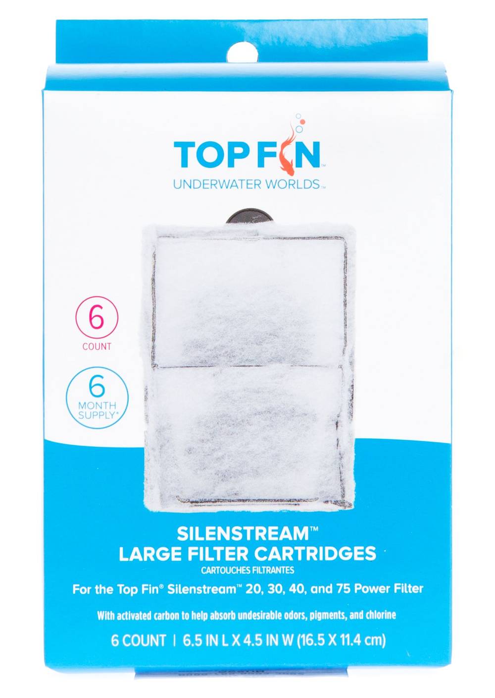 Top Fin® Silenstream™ Large Filter Cartridges (Color: Assorted, Size: 6 Count)