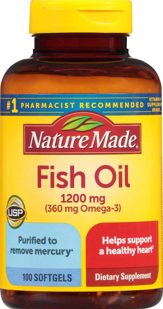 Nature Made Fish Oil Softgels 1200 mg (100 ct)