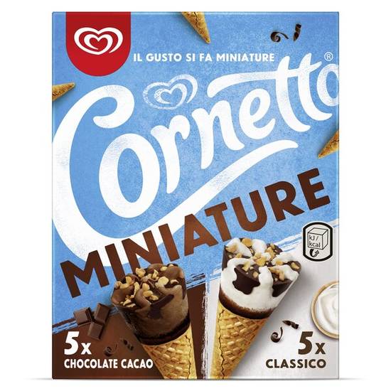 Helado Mini Cono Mix (10 unidades) Cornetto Caja (190 g)