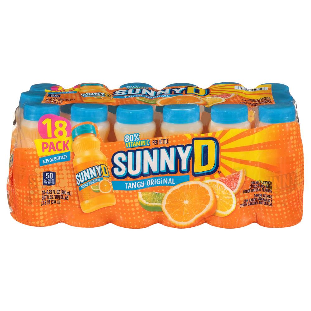 Sunny D Tangy Original Citrus Punch (18 ct, 6.75 fl oz)