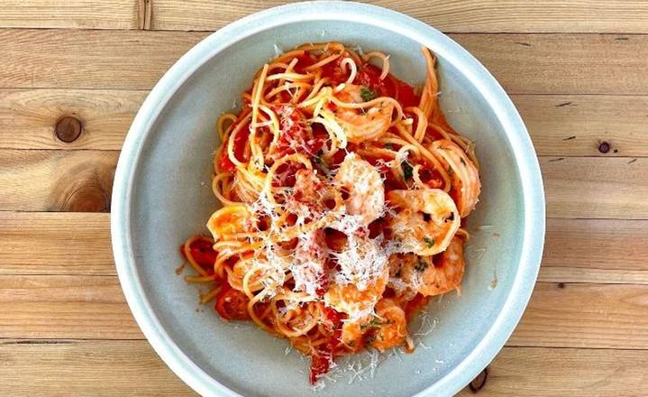shrimp spaghettini