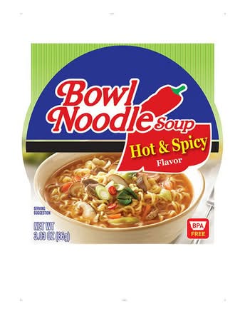 Nongshim Bowl Noodle Soup Hot & Spicy 3oz Box