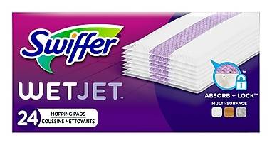 Swiffer WetJet Spray Mop Multi-Surface Floor Cleaner Pad Refill, 24/Pack (PGC 08443)