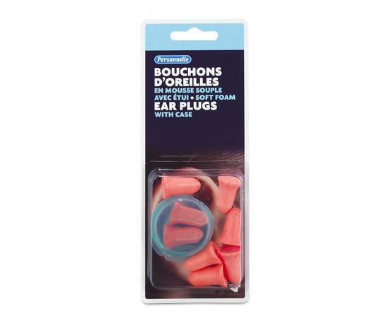 Personnelle Soft Foam Ear Plugs With Case (4 pairs)
