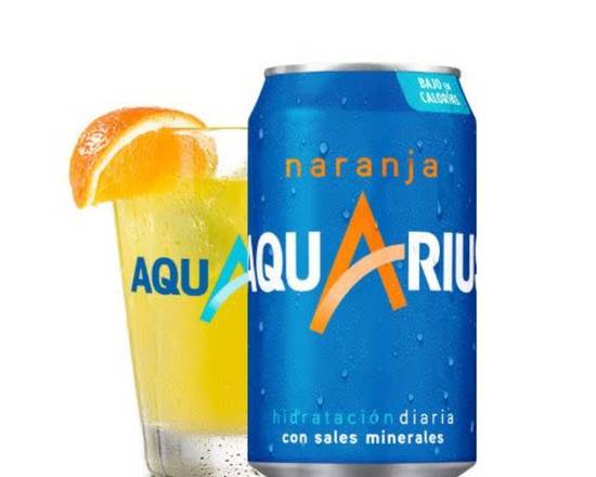 Aquarius Naranja lata 330ml.