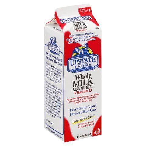 Upstate Farms Whole Milk 1 Quart